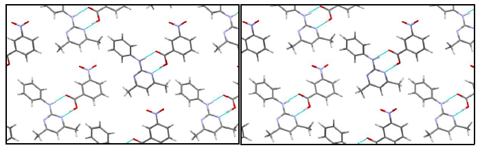 Comparison of NBA-PYR CC1 packing diagrams from XRD and electron diffraction